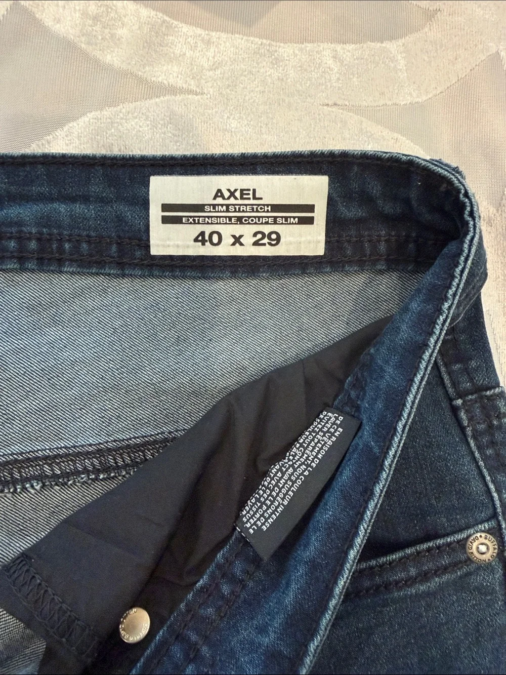 Buffalo David Bitton Dark Blue Slim Straight Men’s Jeans